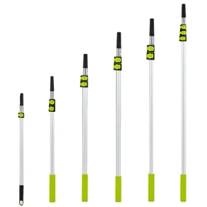 Multi function DIY Industrial Roller Brush Extension Splicing Telescopic Rod Cleaning Tool Aluminum Alloy ODM Customizable