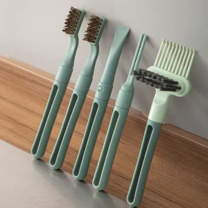 Multi function Five in One New Design Women Self Removal Hair Brush Cleaning Tool Comb Cleaning