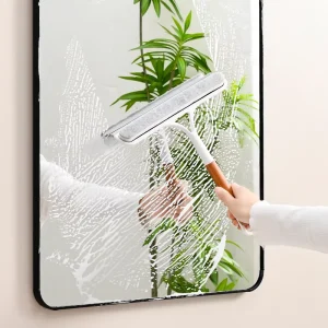 Multi function Glass Wiper With Watering Can Bathroom Mirror Window Wood Window Squeegee