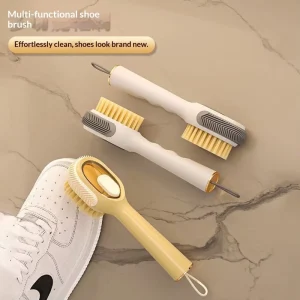Multi function Liquid Adding Nylon Shoe Brush with Soft Bristles for Household Cleaning Laundry and Dormitory Use