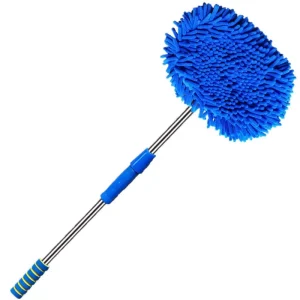 Multi-functional Cleaning Tool for Mops with Soft Bristles Long-handled Telescopic Brush