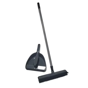 Multi functional New TPR Soft Handle Dustpan With Dust Pan and Broom Dustpan Cleans Broom Set