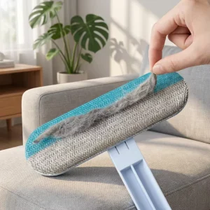 Multi functional Quick Fur Adhesion Compact ABS Lint Roller Brush Easy Clean Lightweight Pet Hair Removal
