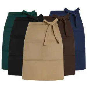 Multi purpose Mid waist Apron Made From Durable and Breathable Fabric Perfect for Waiters Bakers and Supermarket Staff