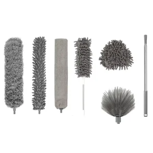 MultiFunction Furniture Household Clean Duster Set Telescopic Handle Removal Dust Brush