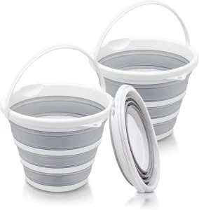 MultiPurpose Durable Portable Folding Bucket Large Capacity Collapsible Buckets for Garden Cleaning Car Washing Camping Fishing
