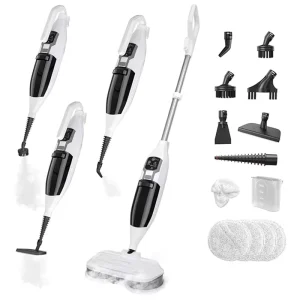 MultiPurpose Portable Handheld Spin Steam Mop Cleaner with Accessories for Whole Home Use
