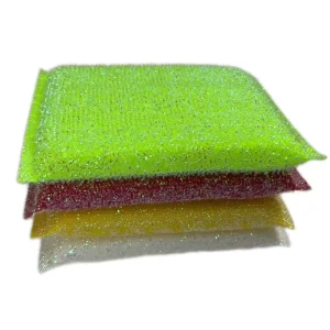 Multifunction Durable Super Absorbent Scouring Pads Scrubber Dishwashing Cleaning Sponge for Tough Grease and Stubborn Stains