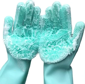 Multifunction Kitchen Cleaning Gloves Household Magic Insulated Non slip Silicone Dishwashing Gloves