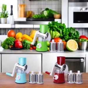 Multifunctional 3 in 1 Hand Manual Vegetable Slicer Cheese Grater Cucumber Chopper Dicing Potato Dicer for Food Commercial Use
