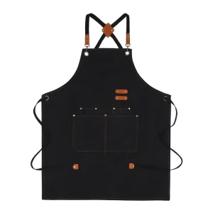 Multifunctional Adjustable Shoulder Straps with Pocket Restaurant Baking Clothes Adult Apron Kitchen Apron Custom logo