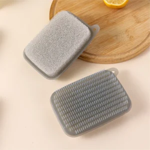 Multifunctional Bendable Fruit and Vegetable Cleaning Brush for Kitchen Household Vegetable Washing Sponge Brush