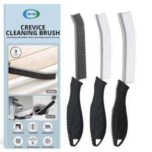 Multifunctional Bristle and Plastic Window Cleaner Gadget Crevice Cleaning Brush for Window Gap Cleaning