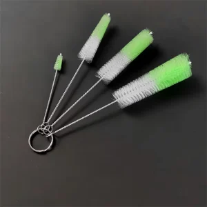 Multifunctional Eco Friendly Durable Kitchen Cleaning Brush Set Hand held Long Handle Stainless Steel Handle Soft Cleaning