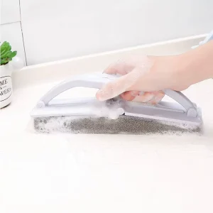 Multifunctional Eco Friendly PP Sponge Cleaning Brush Scouring Pads Folding Design for Dishes Floor Windows Glass 21*6cm
