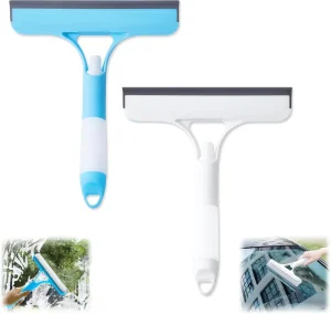 Multifunctional Glass Cleaning Tool Plastic Microfiber Squeegee Double-Sided Spray Wipe Household Window Cleaning Dust Removal