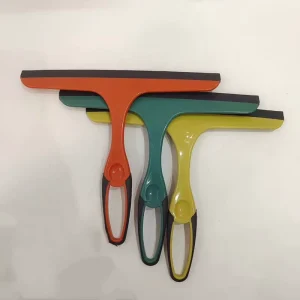 Multifunctional Green Squeegee for Shower Squeegee Plastic Rubber Blade Hanging Hole Glass Door Car Windows Wiper Scrape