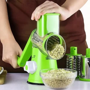 Multifunctional Hand-Crank Rotary Vegetable Cutter and Potato Grater