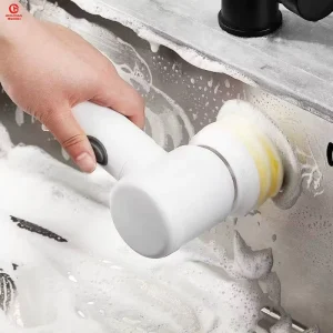 Multifunctional Hand Free 5 in 1 Electric Washing Cleaning Brush USB Charging Kitchen Sink and Bathroom Sink