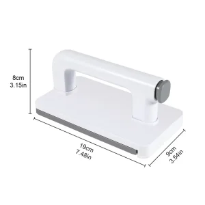Multifunctional Hands-Free Mop with Washable Head Auto Clamp Handle Table Mirror Use