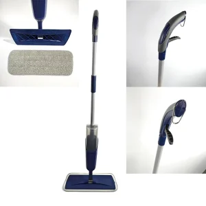 Multifunctional Household Floor Cleaning Spray Mop Microfiber Swiveling Head Aluminum Pole Magic Handle Manual