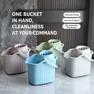 Multifunctional Household Mop Bucket Self Washing Design Portable Waterproof Eco Friendly PP Plastic Durable Construction 10L