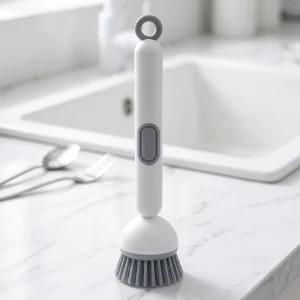 Multifunctional Kitchen Pot Brush Rotatable Long Handle Gentle Pots Bowls Household Sink Cleaning Tool Liquid Rotary Pot Brush