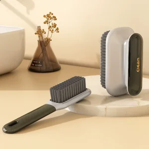 Multifunctional Luxury Long Handle Shoe Brush Set Minimalist Style Soft Bristle Cleaning Brushes MOQ 3pcs