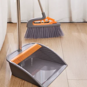 Multifunctional Magic Wiper Broom Home Supplies Portable 2 in 1 Broom and Dustpan Set for Kitchen Floor Cleaning
