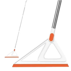 Multifunctional Modern Durable Adjustable Length Removable Silicone Mop Easy Clean Flagged Bristle Plastic Handle Pet Hair Broom