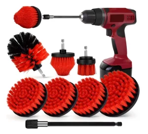 Multifunctional Nylon Drill Brush Set Power Scrubber Brushes for Polishing Bathtub Shower & Sink Cleaning