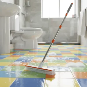 Multifunctional Outdoor Garden Corner Long Handle Mops with PP & Stainless Steel Mop Heads Durable 20,000+ Uses Model 071