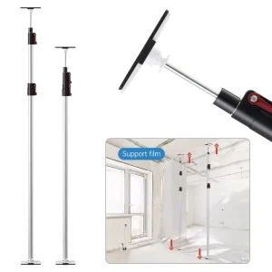 Multifunctional Rotatable Telescopic Aluminum Support Rod Eco-Friendly Household Cleaning Tool for Residential Use