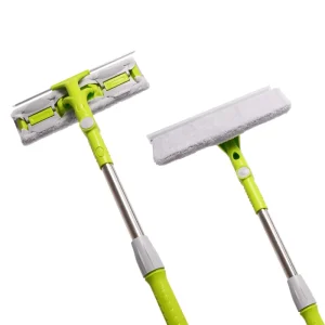 Multifunctional Telescopic Durable Stainless Steel Window Cleaning Brush Soft Bristle Extendable Glass Scrubber Tool Manual