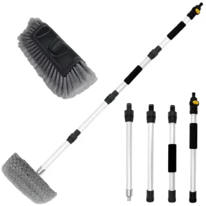 Multifunctional Telescopic Handle Car Wash Mop Brush Plastic Scratch Free Car Cleaning Brush