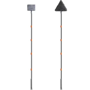 Multifunctional Telescopic Wall Cleaning Tool for Kitchens Walls Ceilings Foldable Triangular Mop for Home Use