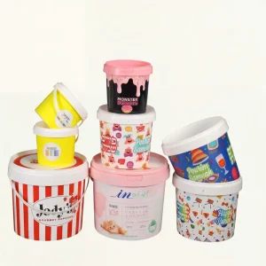Multipurpose 0.3L-10L Food Grade PP Plastic Bucket with TE Lid Handle EU FDA Certified Airtight IML Buckets for Food Packaging