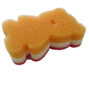 Multipurpose Dual Sided Triple Layer Dish Sponges Kitchen Boil Safe Scratch Free Odor Resistant Extra Durable