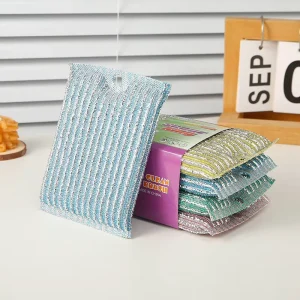 Multipurpose Efficient Cleaning Double Sided Sponges Pads for Kitchen Dish