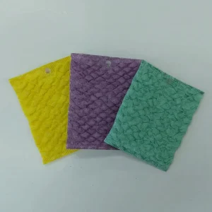 Multipurpose Household Non Stick Oil Brush Bowl Scouring Pads Easy to Clean Bubble Cloth Viscose Scouring Pad Kitchen Sponges