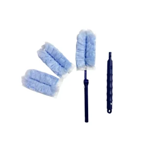 Multipurpose Microfiber Duster Foldable Fluffy Car Cleaning Duster Air Duster 1 Extender Handle and 3 Duster Head