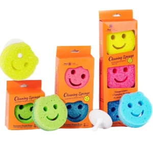 Multipurpose Temperature Controlled Scrub Sponge Non scratch High Density Cleaning Sponge for Kitchen Dishwashing