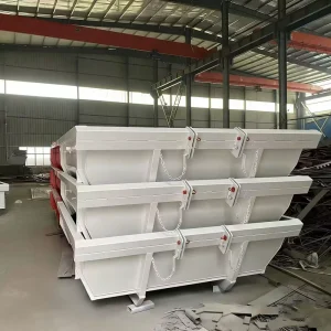 Municipal Waste Hook Lift Bin Roll off Dumpster Waste Containers with Lock Mechanism Hook Lift Dumpster Bin