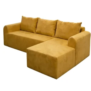 Mustard Vacuum-Packed Compressed Sofa Bed Set