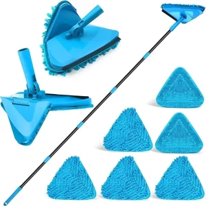NEW Floor and Wall Cleaner Mop With Five Mop Head or Mop Holder Applying All the Inner Room