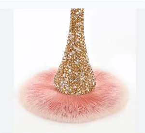 Nail Art Cleaning Tool Nail Supplies Nylon Nail Dust Remover Brush With Diamond