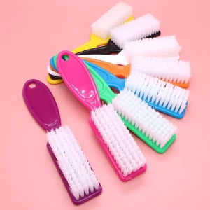 Nail Supplies Professional Long Plastic Powder Nail Dust Cleaning Brush Manicure Care Accessory Tool for Nails Art Acrylic OEM