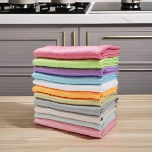 Nanoscale Quick Dry Lint Free Fishscale Microfiber Cleaning Rags Cloths for Kitchens Glass Windows Mirrors
