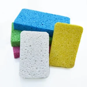 Natural Biodegradable Cellulose Sponge Non-Scratch Cellulose Sponge Scouring Pad Cellulose Household Dish Cleaning Scrub Washing