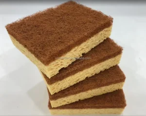 Natural Biodegradable Wood Pulp Cotton Loofah Sponge Cleaning Tool Kitchen Cellulose Sponge